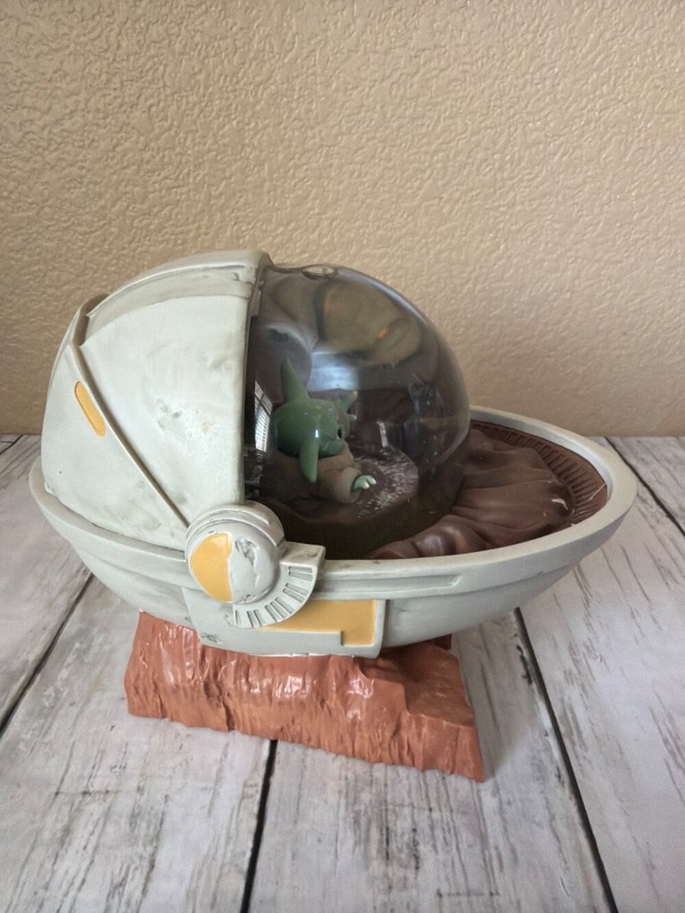 Star Wars Mandalorian Grogu Lot Bradford Exchange Clock & Water Globe w/COA - Picture 15 of 16